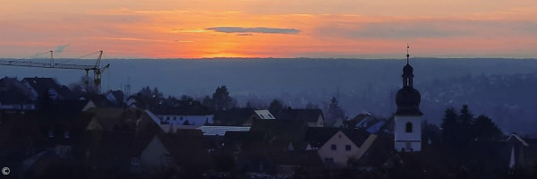 Dorfkirche am Abend