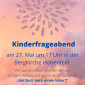 Flyer Kinderfrageabend - Mai 2022